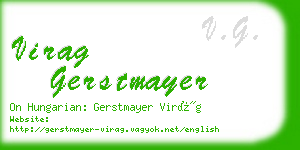 virag gerstmayer business card